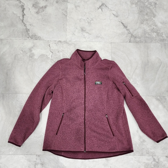 LL BEAN - Women’s Sweater Knit Fleece Full Zip Jacket Size 1X PLUS - Picture 5 of 12
